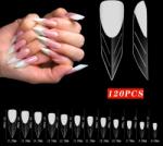 Born Pretty Poly Gél Tip szett - 120 db - No. 05 - Edge