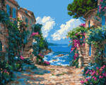 Ideyka Set pictura pe numere, cu sasiu, Promenada mediteraneana, 40x50 cm (KHO6482)