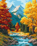Ideyka Set pictura pe numere, cu sasiu, Suflu de toamna in padure, 40x50 cm (KHO6410)