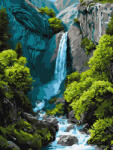 Ideyka Set pictura pe numere, cu sasiu, Cascada in munti, 30x40 cm (KHO6437)
