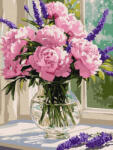 Ideyka Set pictura pe numere, cu sasiu, Tandrete in tonuri pastel, 30x40 cm (KHO3376)