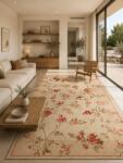 LOTOS Covor Lotos 551-100, Marime 60 x 110 cm, Crem, Inaltime Fir 8 mm, Antialergic, Polipropilena, Living, Dormitor, Sufragerie, Birou Covor