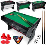 Neosport 3 az 1-ben multifunkciós forgatható játékasztal, biliárd, léghoki- és csocsó asztal, 124 x 85 x 85 cm - Neo-Sport NS-449 (1449)