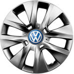 AutoHelix MSA Set 4 capace roti 14 inchi (R14) compatibile Volkswagen - Model 225, Sigla Albastra (225VwAlbastru)