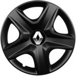 AutoHelix MSA Set 4 capace roti 16 inchi (R16) compatibile RENAULT, Model 418 Black (Black418RENAULT)