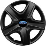 AutoHelix MSA Set 4 capace roti 16 inchi (R16) compatibile FORD, Model 418 Black (Black418FORD)