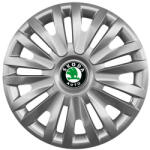 AutoHelix MSA Set 4 capace roti 14 inchi (R14) compatibile SKODA Fabia, Octavia I, II, III, Roomster, Felicia, Rapid, Superb, Yeti Model-217 (000860)