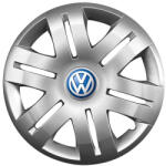 AutoHelix MSA Set 4 capace roti 16 inchi (R16) compatibile gama Volkswagen model - 406, Sigla Albastra (406VwAlbastru)