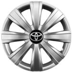 AutoHelix MSA Set 4 capace roti 15 inchi (R15) compatibile TOYOTA Auris, Corolla, Yaris, Celica, Hilux, Avensis, Model-328 (001149)