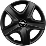 AutoHelix MSA Set 4 capace roti 16 inchi (R16) compatibile OPEL, Model 418 Black (Black418OPEL)