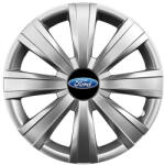 AutoHelix MSA Set 4 capace roti 15 inchi (R15) compatibile FORD Focus, Fiesta, Ka, C-max, Escort, Fusion, Galaxy, Mondeo, Transit, Model-328 (001126)