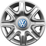 AutoHelix MSA Set 4 capace roti 15 inchi (R15) compatibile gama VOLKSWAGEN model - 332, Sigla Albastra (332VwAlbastru)