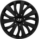 AutoHelix MSA Set 4 capace roti 16 inchi (R16) compatibile HYUNDAI, Model - 432 Black Edition (432HyundaiBlack)