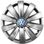 AutoHelix MSA Set 4 capace roti 14 inchi (R14) compatibile Volkswagen, Model - 226, Sigla Albastra (226VwAlbastru)