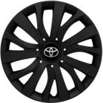 AutoHelix MSA Set 4 capace roti 16 inchi (R16) compatibile TOYOTA, Model - 432 Black Edition (432ToyotaBlack)