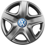 AutoHelix MSA Set 4 capace roti 15 inchi (R15) compatibile VOLKSWAGEN, Model - 340, Sigla Albastra (340VwAlbastru)