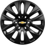 AutoHelix MSA Set 4 capace roti 16 inchi (R16) compatibile CHEVROLET, Model 429 Black (Black429Chevrolet)