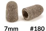 AlleMed pedikűrös csiszolósapka - 7 mm, #180 - barna - 10 db