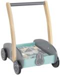 roba Carucior cu impingere roba miffy cu set de 35 blocuri din lemn, 45 cm (89499782)