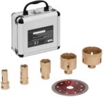 MSW Set de burghie diamantate - pentru polizoare unghiulare - 20 / 25 / 35 / 55 / 68 mm - disc diamantat de tăiere 115 mm MSW-DDSET2 (MSW-DDSET2)