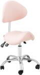 Physa Scaun cu șa - spătar și înălțime scaun reglabile pe înălțime - 51 - 65 cm - 150 kg - Pink, Silver PHYSA MANNHEIM POWDER PINK (PHYSA MANNHEIM POWDER PINK)