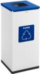 Ulsonix Coș de reciclare - 60 L - alb - etichetă de hârtie ULX-GB4 N (ULX-GB4 N) Cos de gunoi