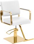 Physa Scaun de salon cu suport pentru picioare - 50 - 66 cm - 200 kg - alb/galben PHYSA OTLEY WHITE_GOLD (PHYSA OTLEY WHITE_GOLD)