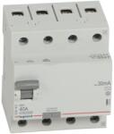 Legrand - Întrerupător diferențial cu 4 poli RX3 4P 40A 30 mA AC (LR0132)