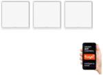 Immax SET 3x întrerupător cu 1 buton SMART 3xCR2430 Zigbee 3.0 Tuya Immax NEO 07506C (IM0740)