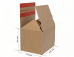 LabelLife Cutii de carton cu autoformare ecommerce, FitBox, productive si eficiente, fund dublu, 260x170x140 mm (AJ800115778)