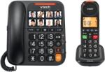 VTech Telefon fix si mobil VTech CL6550, cu anuntare vizuala, 8 taste foto, compatibil cu aparate auditive (55387110)