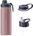 Wessper Sticla termica Wessper B3 din otel inoxidabil 500ml, Luminous Rose, 3 capace (81449980)