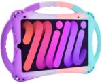 TopEsct Husa de protectie TopEsct pentru iPad Mini 6, roz si turcoaz, silicon rezistent (21776190)