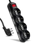 V-TAC Priza multipla V-TAC, 12 locuri, 1.5 m cablu, neagra (49471467)