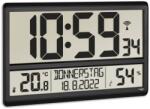 TFA Ceas digital de perete TFA Dostmann XL, negru, cu termometru si higrometru (77288275)