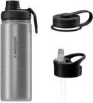 Wessper Sticla termica Wessper B3 din otel inoxidabil 500ml, 3 capace, argintie (71293393)
