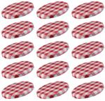 Westmark Capace pentru borcane Westmark, set 15 bucati, 58 mm, rosu-alb, cariat (74125694)