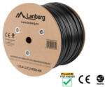 Lanberg LCU6-21CU-0305-BK Cat. 6 UTP PE CU Fca 250 MHz AWG23 305 m cablu negru neecranat pentru exterior
