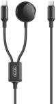 XO Cablu de încărcare XO CX030 2-în-1 Type-C - Type-C, 100 cm, ALB (XO-CX030)
