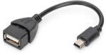 ASSMANN AK-300310-002-S Adaptor OTG 2.0 mini USB-B - USB-A (femelă)