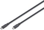 ASSMANN Cablu USB-C - USB-C Digitus din silicon, 0, 5 m, negru (AK-300350-005-S)