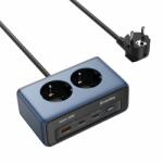ColorWay Hálózati és USB elosztó, 2 dugalj, 2x220V/1xUSB-A/2xUSB-C (GaN45W) (CW-CHE25PDB) (CW-CHE25PDB) - elvo