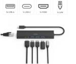 Hama USB 3.1 Type-C, 6in1 dokkoló adapter V2 (USB3.1, HDMI, LAN, USB-C, PD) (200144) (200144)