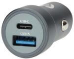 Nedis CCH1C1A48W szivargyújtós autós töltő, 48 W | 1, 5 / 2, 0 / 3, 0 A, USB-A / USB-C, automatikus feszültségválasztás (CCH1C1A48WBK)