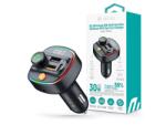 DEVIA Bluetooth FM-transmitter/autós gyorstöltő 30W PD+QC 2xUSB/AUX/MP3 (ST112513) (ST112513)