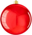 LAALU kerek piros fényes díszek, 20 cm (LAU-6242)