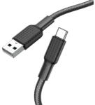 hoco. Cablu de date HOCO X69 USB - Type-C, 100 cm, NEGRU/ALB (X69_USB_TYPEC_BW)