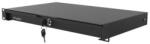 Lanberg AK-2002-B 19" 1U 483x270mm 4x ponton rögzíthető 30kg terhelhetőségű fekete rack fiók - pcx