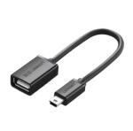 UGREEN Cablu adaptor UGREEN US249 cu mufă USB - miniUSB, OTG, NEGRU (10383)