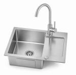 Ruvetti Look chiuvetă din oțel cu baterie 60x48 cm oţel LP_LOOK120-5200-BS-F (LPLOOK1205200BSF) Chiuveta